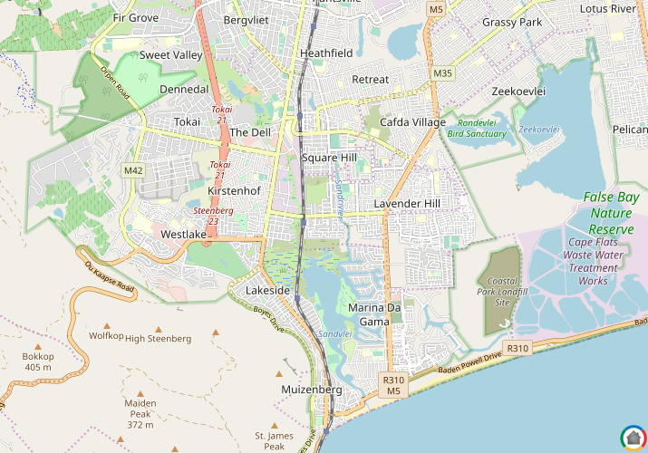 Map location of Sheraton Park
